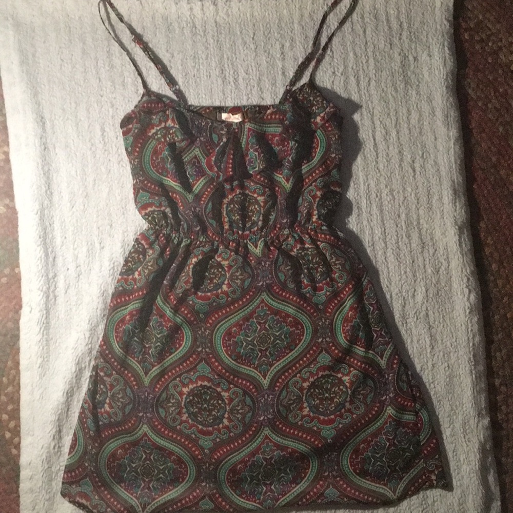 Wet Seal Purple and Teal Short Dress Size Small